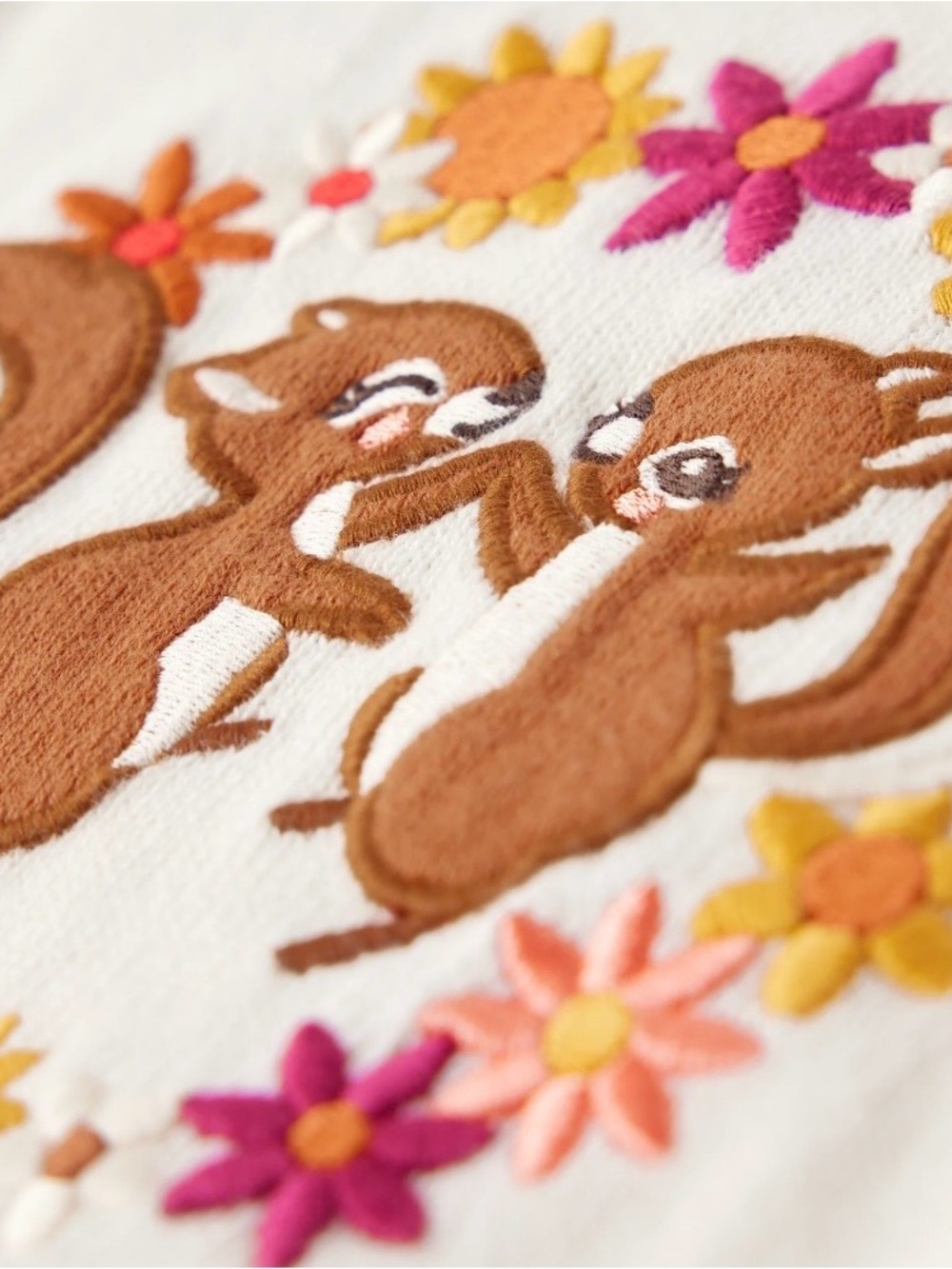 Gymboree Girls âHappy Harvestâ 3-piece Ivory & Brown Squirrel Skort Set Size 5T - Picture 4 of 16